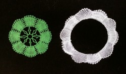 Polly D'Eredita's first lace pieces