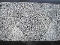 A wonderful section of Binche lace.