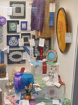 Creative Arts Competition lace display at the Ohio State Fair 2026